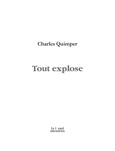 Beispielbild fr TOUT EXPLOSE zum Verkauf von Librairie La Canopee. Inc.