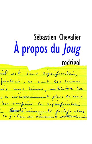 Stock image for  propos du Joug for sale by Librairie La Canopee. Inc.