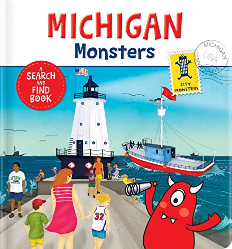 Stock image for Michigan Monsters: A Search and Find Book [Board book] Dupuis, Karina and K. Moeller, Rebecca for sale by Lakeside Books