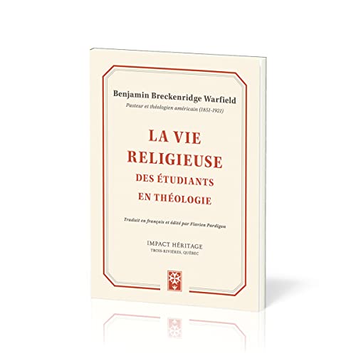 Imagen de archivo de La vie religieuse des tudiants en thologie (French Edition) a la venta por GF Books, Inc.