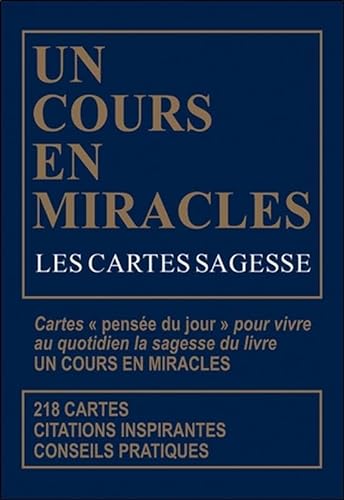 Beispielbild fr Les Cartes sagesse d'Un Cours en miracles - Coffret zum Verkauf von Gallix