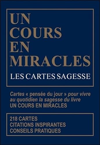 9782924968116: Un cours en miracles: Les cartes sagesse