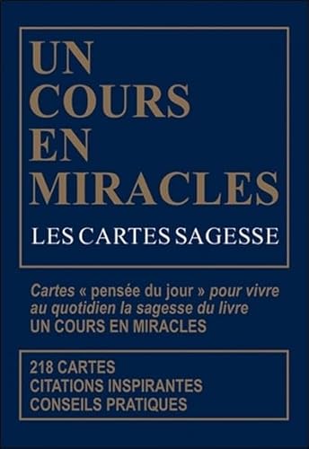 Stock image for Les Cartes sagesse d'Un Cours en miracles - Coffret for sale by Gallix