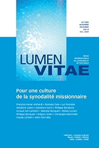 Beispielbild fr Pour une culture de la synodalit missionnaire, revue Lumen Vitae 2021-4, vol 76 zum Verkauf von Gallix