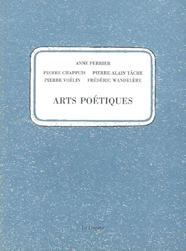 Stock image for Arts potiques for sale by librairie le Parnasse