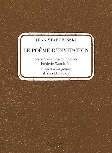 Beispielbild für Le Poème d`invitation zum Verkauf von Buchpark
