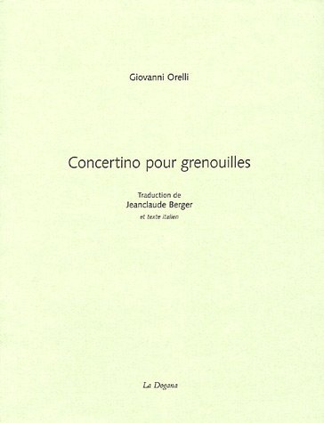 Imagen de archivo de Concertino pour grenouilles a la venta por Gallix