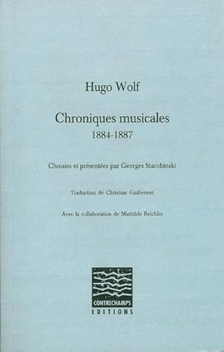Beispielbild fr Chroniques musicales (1884-1887) zum Verkauf von Ammareal