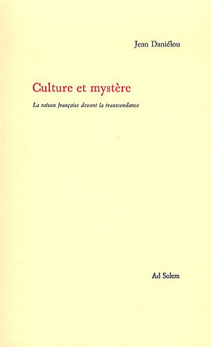 Beispielbild fr Culture et mystre zum Verkauf von Gallix