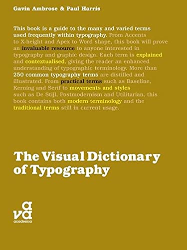 Imagen de archivo de The Visual Dictionary of Typography (Visual Dictionaries) a la venta por Bulk Book Warehouse