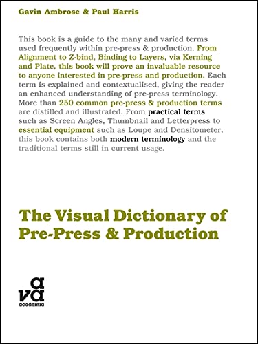9782940411290: The Visual Dictionary of Pre-Press & Production: (Visual Dictionaries)