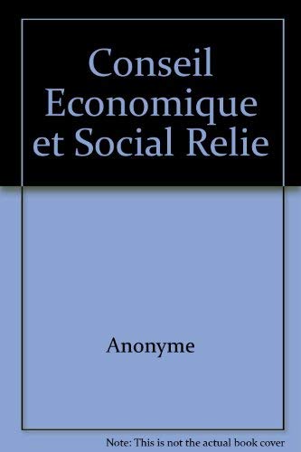 Beispielbild fr Conseil conomique et social zum Verkauf von Ammareal