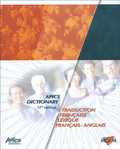 Beispielbild fr APICS Dictionary : Traduction franaise, Lexique franais-anglais zum Verkauf von Ammareal