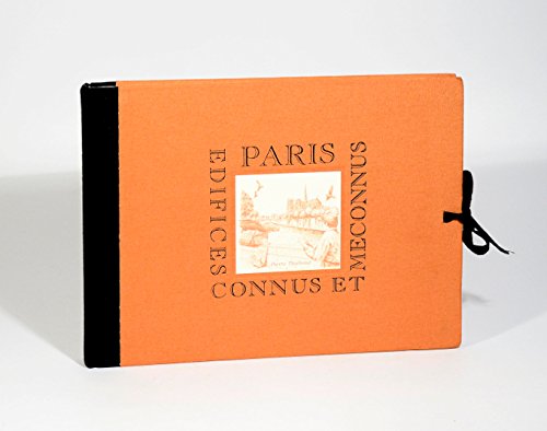 Imagen de archivo de PARIS: EDIFICES CONNUS ET MECONNUS. a la venta por Burwood Books