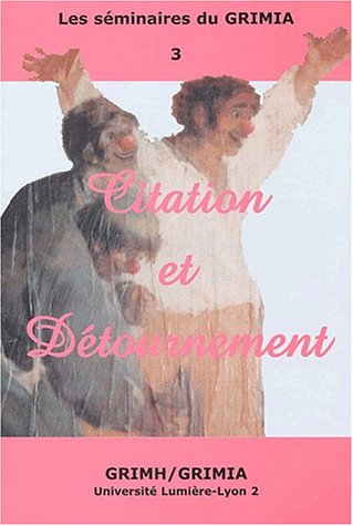 Imagen de archivo de Citation et dtournement a la venta por medimops