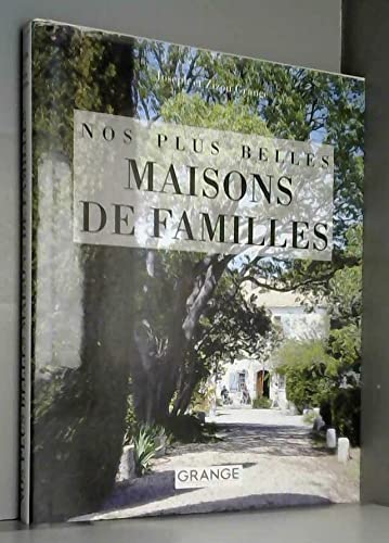 Beispielbild fr Nos plus belles maisons de familles zum Verkauf von medimops