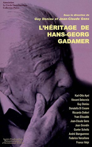Beispielbild fr hritage de Hans-Georg Gadamer zum Verkauf von Gallix