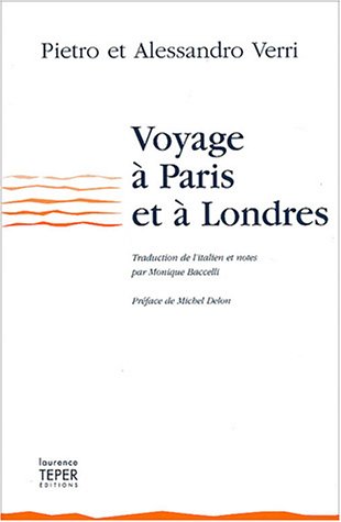 9782952044219: Voyage  Paris et  Londres (1766-1767)