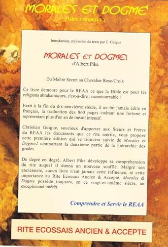 9782952083317: Morales & Dogme - du Matre Secret au Chevalier Rose-Croix