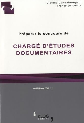 9782953945904: Prparer le concours de charg d'tudes documentaires