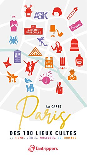 Imagen de archivo de La Carte Paris Des 100 Lieux Cultes : De Films, Sries, Musiques, Bd, Romans a la venta por RECYCLIVRE