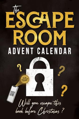 Stock image for The Escape Room Advent Calendar: Puzzle book for adults with 24 interactive riddles to solve while waiting for christmas for sale by HPB-Movies