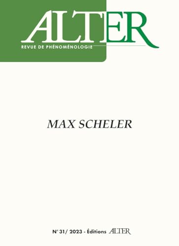 9782959146701: Max Scheler (Alter, n 31 2023)