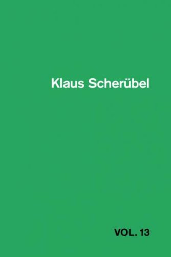 Stock image for Klaus Scherbel: Vol. 13 for sale by Robert Campbell Bookseller ABAC/ILAB