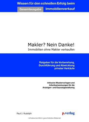 Beispielbild fr Makler? Nein Danke! Immobilien ohne Makler verkaufen. zum Verkauf von medimops