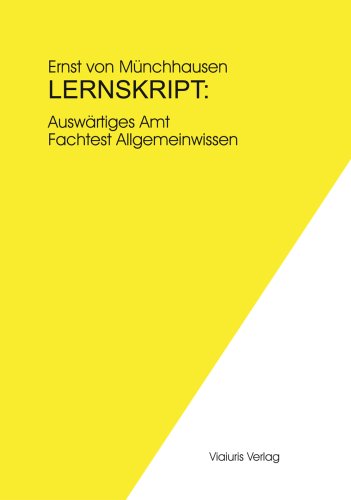 9783000243936: Lernskript: Auswrtiges Amt - Fachtest Allgemeinwissen