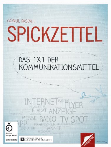 Beispielbild fr SPICKZETTEL - Das 1x1 der Kommunikationsmittel: Fr Werbung, Design & Marketing zum Verkauf von medimops