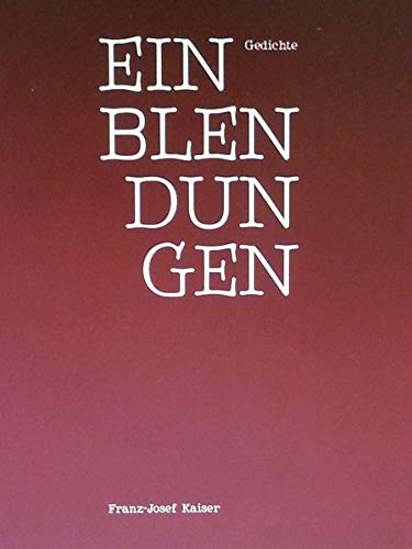 Stock image for Einblendungen: Gedichte for sale by medimops