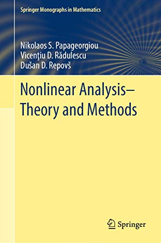 9783030034290: Nonlinear Analysis - Theory and Methods