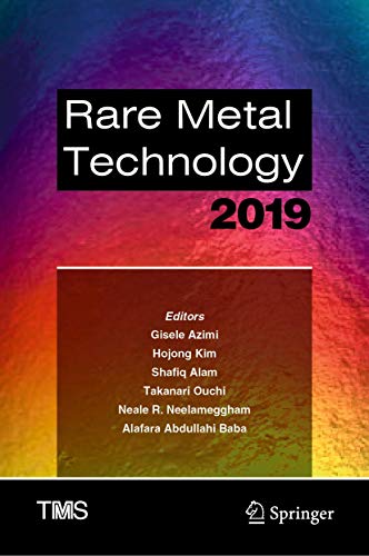 9783030057398: Rare Metal Technology 2019