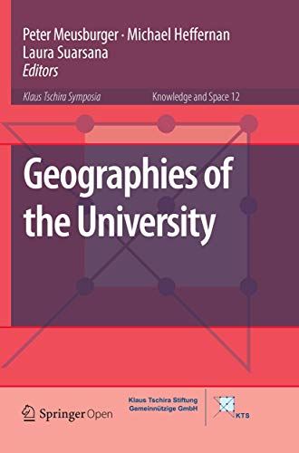 9783030092726: Geographies of the University: 12 (Knowledge and Space)