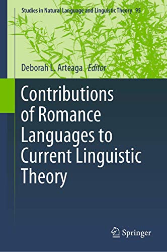 Stock image for Contributions of Romance Languages to Current Linguistic Theory. for sale by Gast & Hoyer GmbH