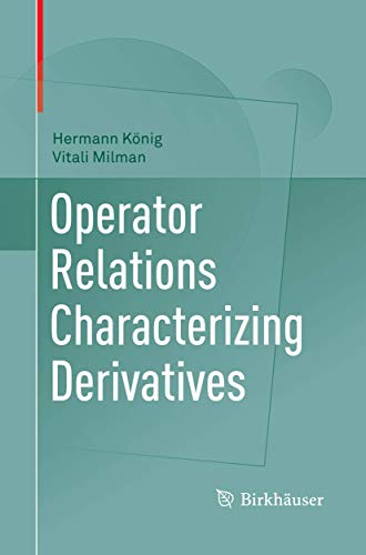 Beispielbild fr Operator Relations Characterizing Derivatives zum Verkauf von SpringBooks