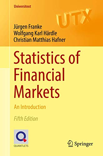 9783030137502: Statistics of Financial Markets: An Introduction