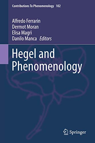 Beispielbild fr Hegel and Phenomenology. zum Verkauf von Gast & Hoyer GmbH