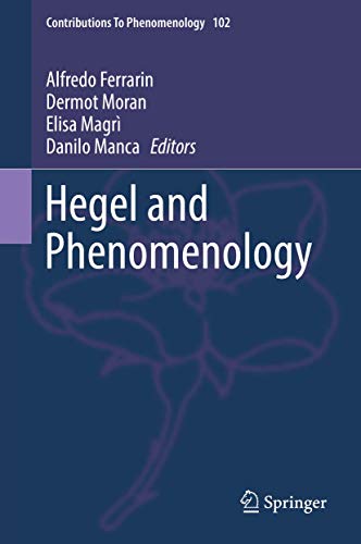 9783030175450: Hegel and Phenomenology: 102 (Contributions to Phenomenology)