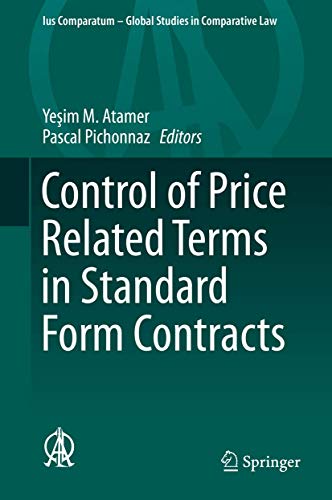 Stock image for Control of Price Related Terms in Standard Form Contracts. for sale by Antiquariat im Hufelandhaus GmbH  vormals Lange & Springer