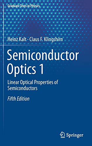 9783030241506: Semiconductor Optics: Linear Optical Properties of Semiconductors