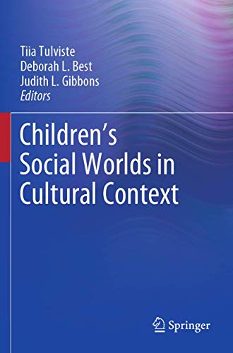 Stock image for Children s Social Worlds in Cultural Context. for sale by Gast & Hoyer GmbH