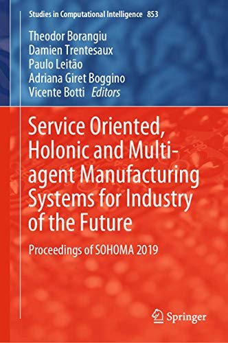 Stock image for Service Oriented, Holonic and Multi-agent Manufacturing Systems for Industry of the Future: Proceedings of SOHOMA 2019 (Studies in Computational Intelligence, 853) for sale by killarneybooks