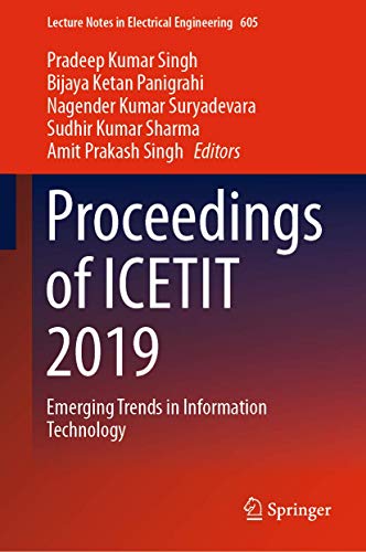 Stock image for Proceedings of ICETIT 2019. Emerging Trends in Information Technology. for sale by Gast & Hoyer GmbH