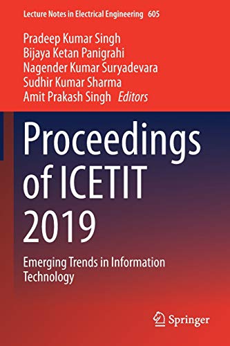 Stock image for Proceedings of Icetit 2019: Emerging Trends in Information Technology for sale by ThriftBooks-Atlanta