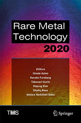 9783030367602: Rare Metal Technology 2020 (The Minerals, Metals & Materials Series)