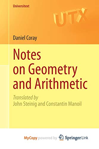 9783030437824: Notes on Geometry and Arithmetic