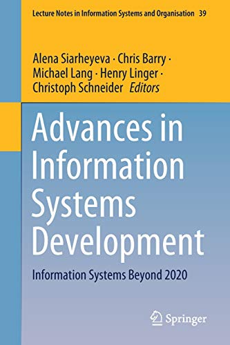 9783030496432: Advances in Information Systems Development: Information Systems Beyond 2020: 39