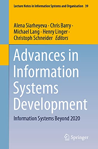 9783030496432: Advances in Information Systems Development: Information Systems Beyond 2020: 39